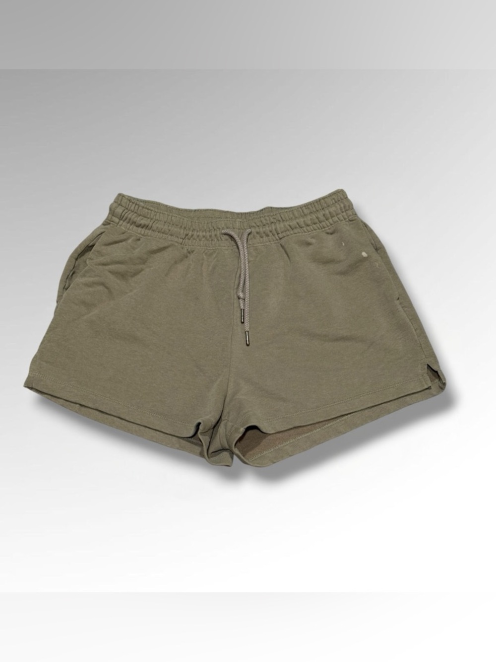 H&M Khaki Green French Terry Shorts